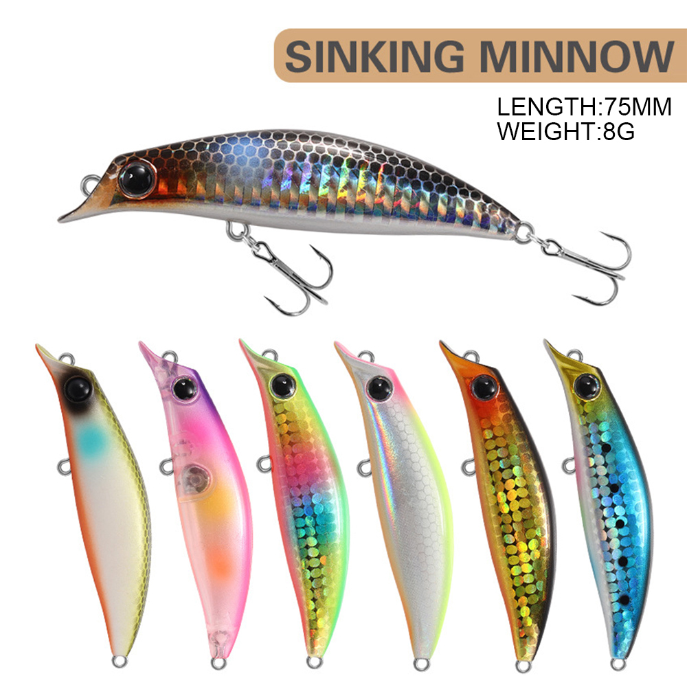 Fishing Lure Jerkbait - 7.5Cm 8G Visaas Minnow Wobbler Lange