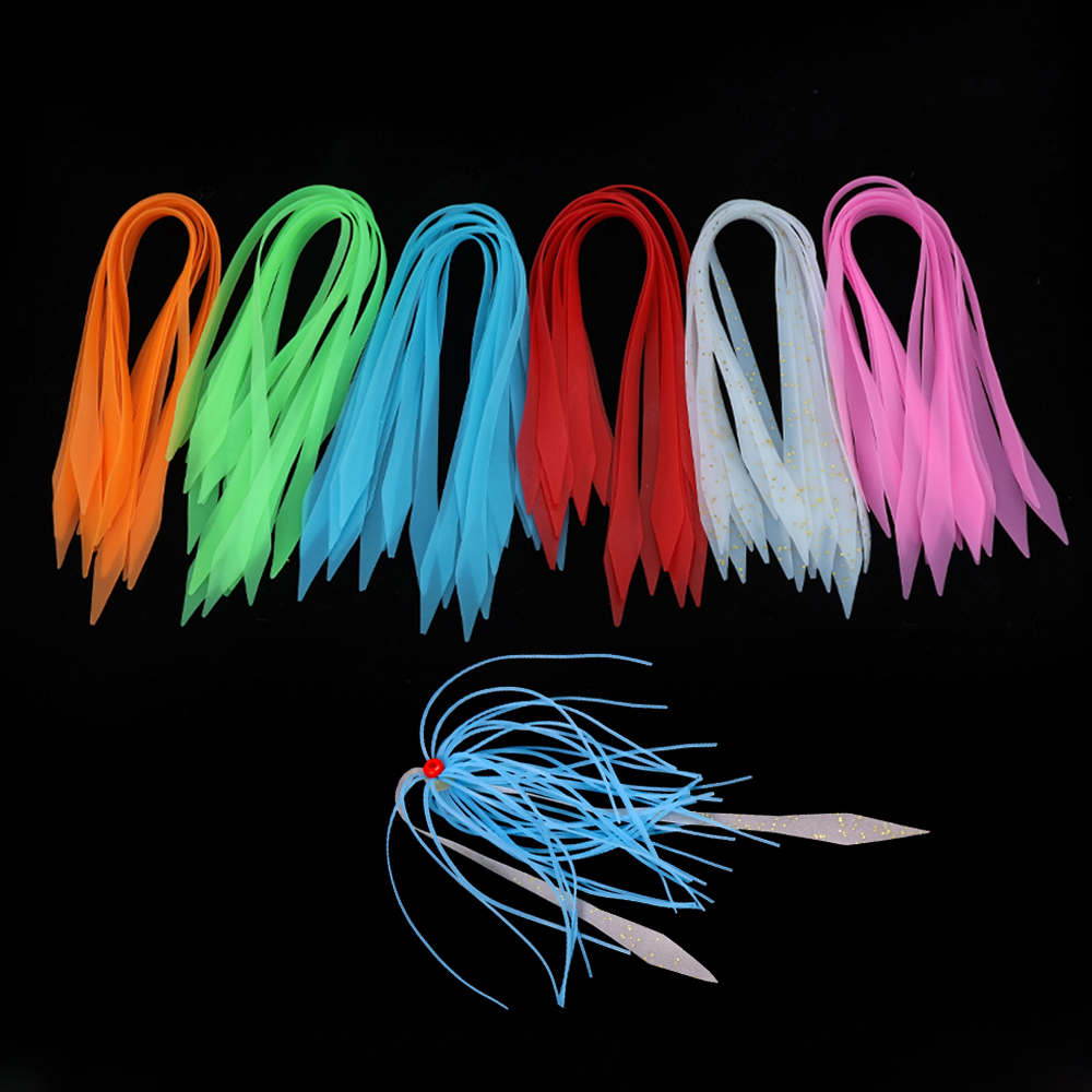 Fishing Lure Buzzbait - 10PCS/60PCS 19.3cm Lengte Siliconen Rok Trailers