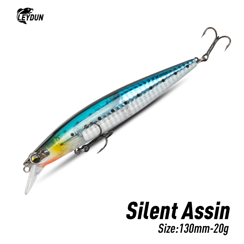 Fishing Lure Blade Bait - LEYDUN Drijvende Zeebaars Aas 130mm 20g