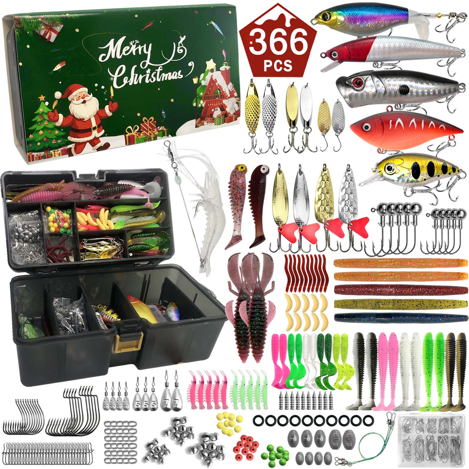411/366/136/86-delige kerstvis - Fishing Lure Jerkbait recensie en prijs