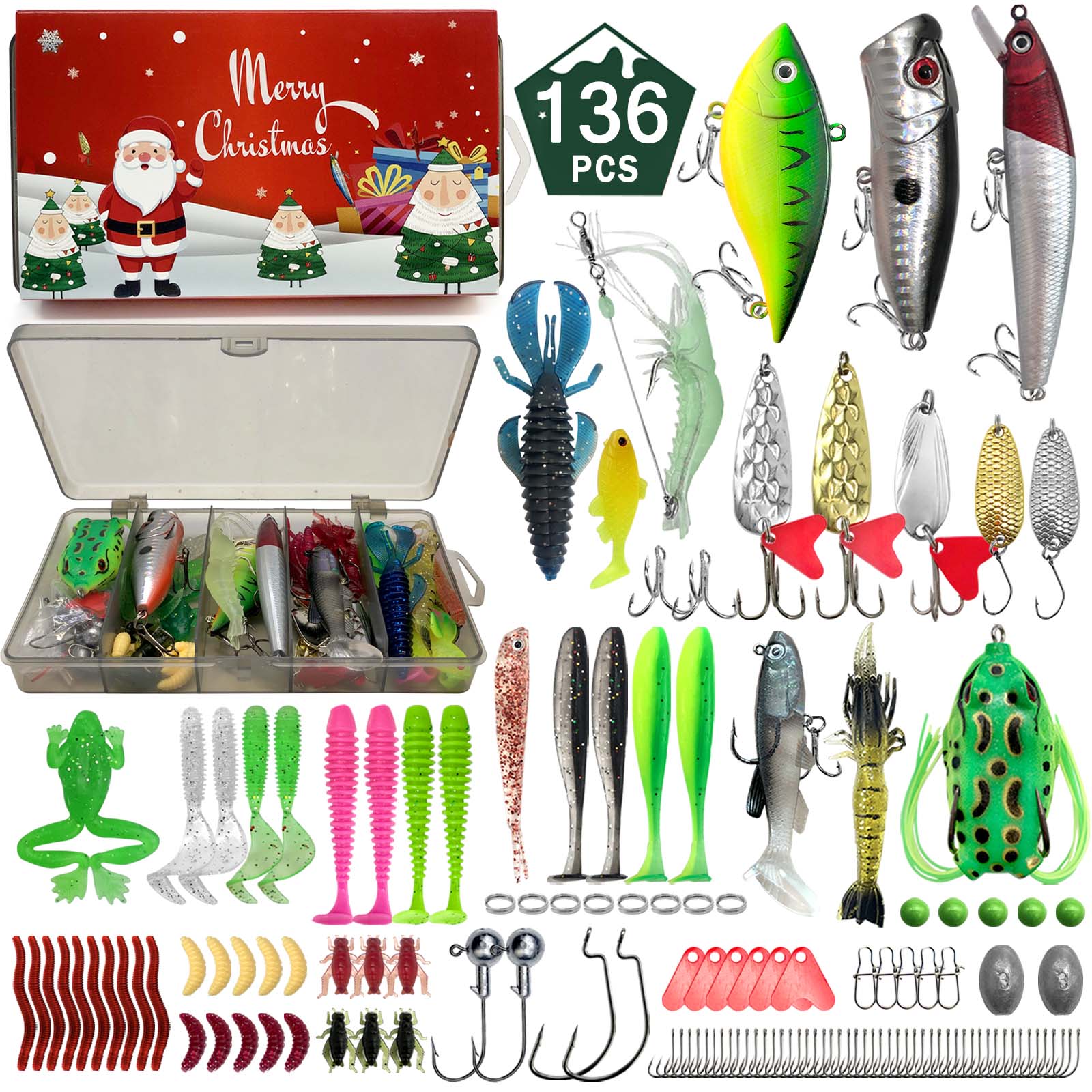 411/366/136/86-delige kerstvis - Fishing Lure Jerkbait recensie en prijs