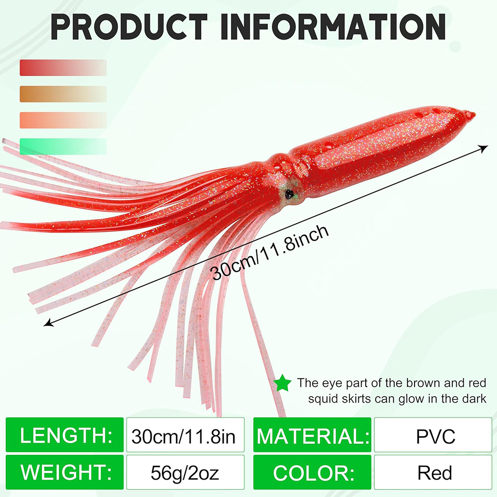 4 Stuks Lichtgevende Inktvis R - Fishing Lure Buzzbait recensie en prijs
