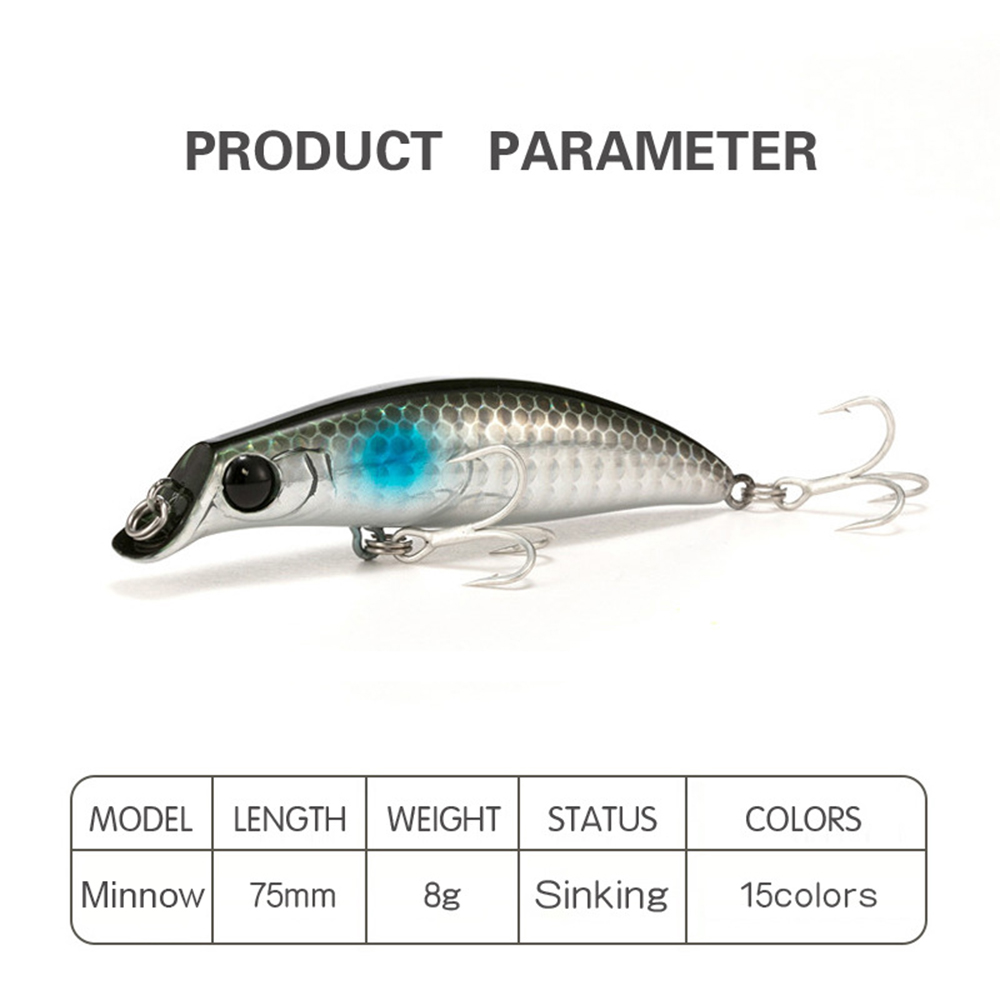 7.5Cm 8G Visaas Minnow Wobbler - Fishing Lure Jerkbait recensie en prijs